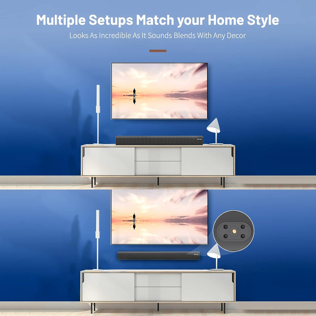 100 Watts Wireless Sound Bar with HDMI-ARC and Bluetooth Y8347
