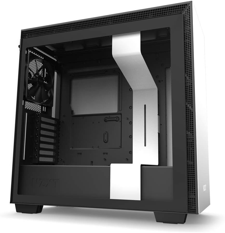 White/Black ATX Mid Tower PC Gaming Case E1099