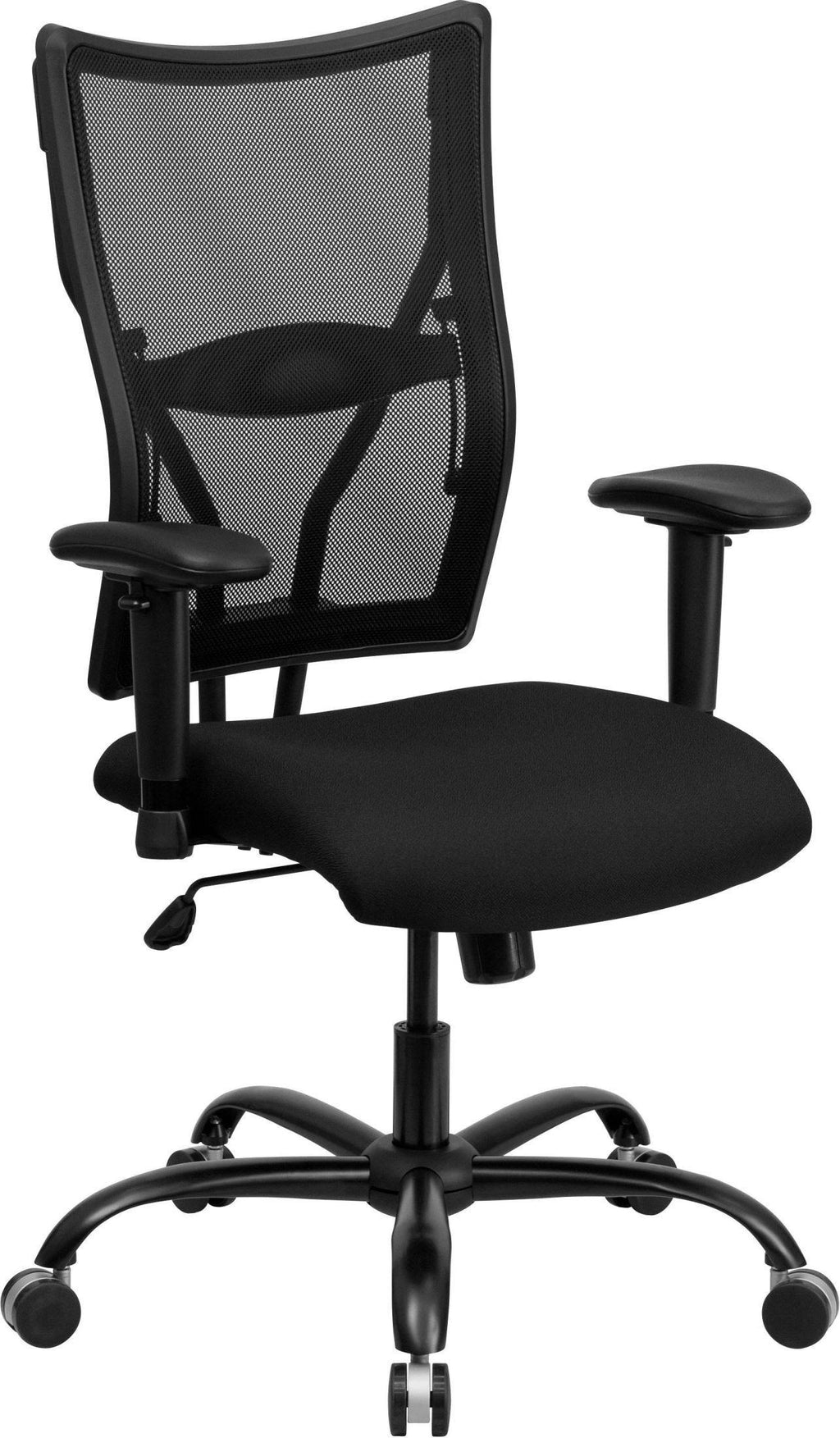 Black Mesh Office Chair with Arms, 400 lb. Capacity C766211