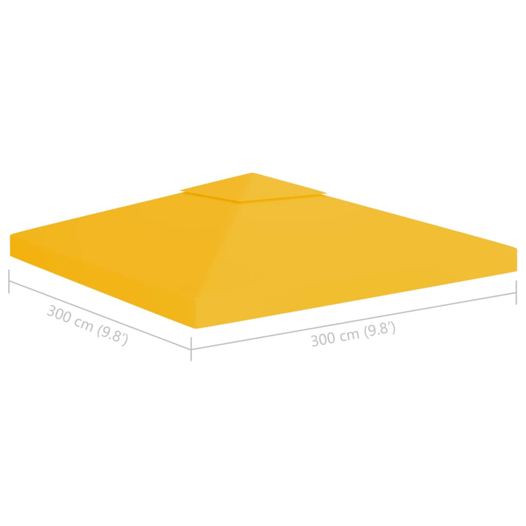 2-Tier Waterproof Gazebo Top Cover Replacement for Outdoor Tent Y87117