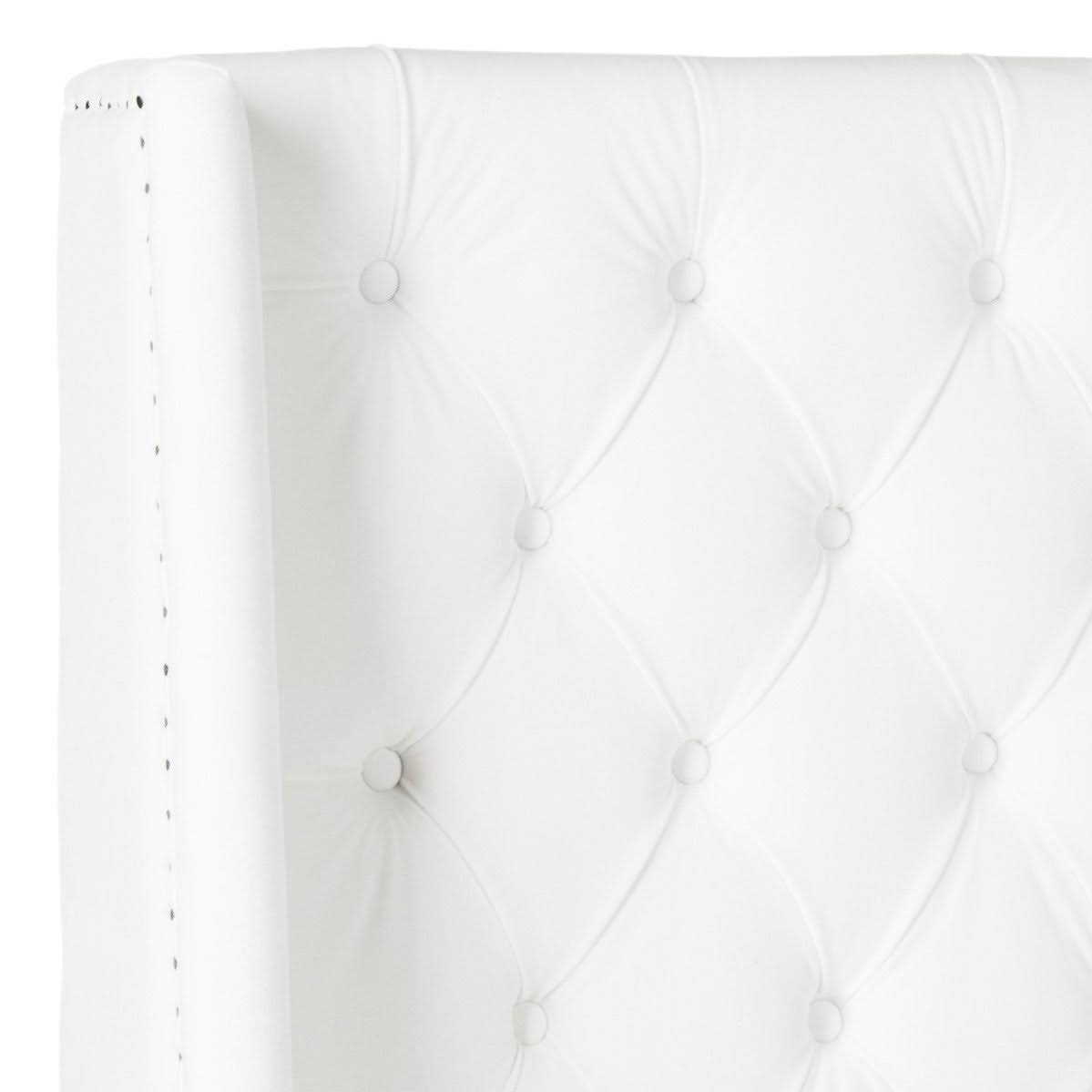 White Tufted Winged Headboard (Full) G77438