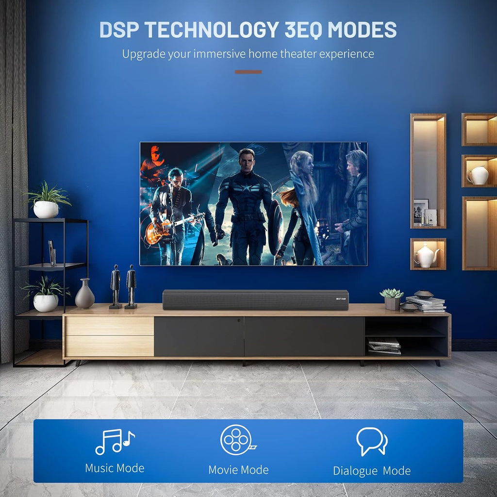 100 Watts Wireless Sound Bar with HDMI-ARC and Bluetooth Y8347