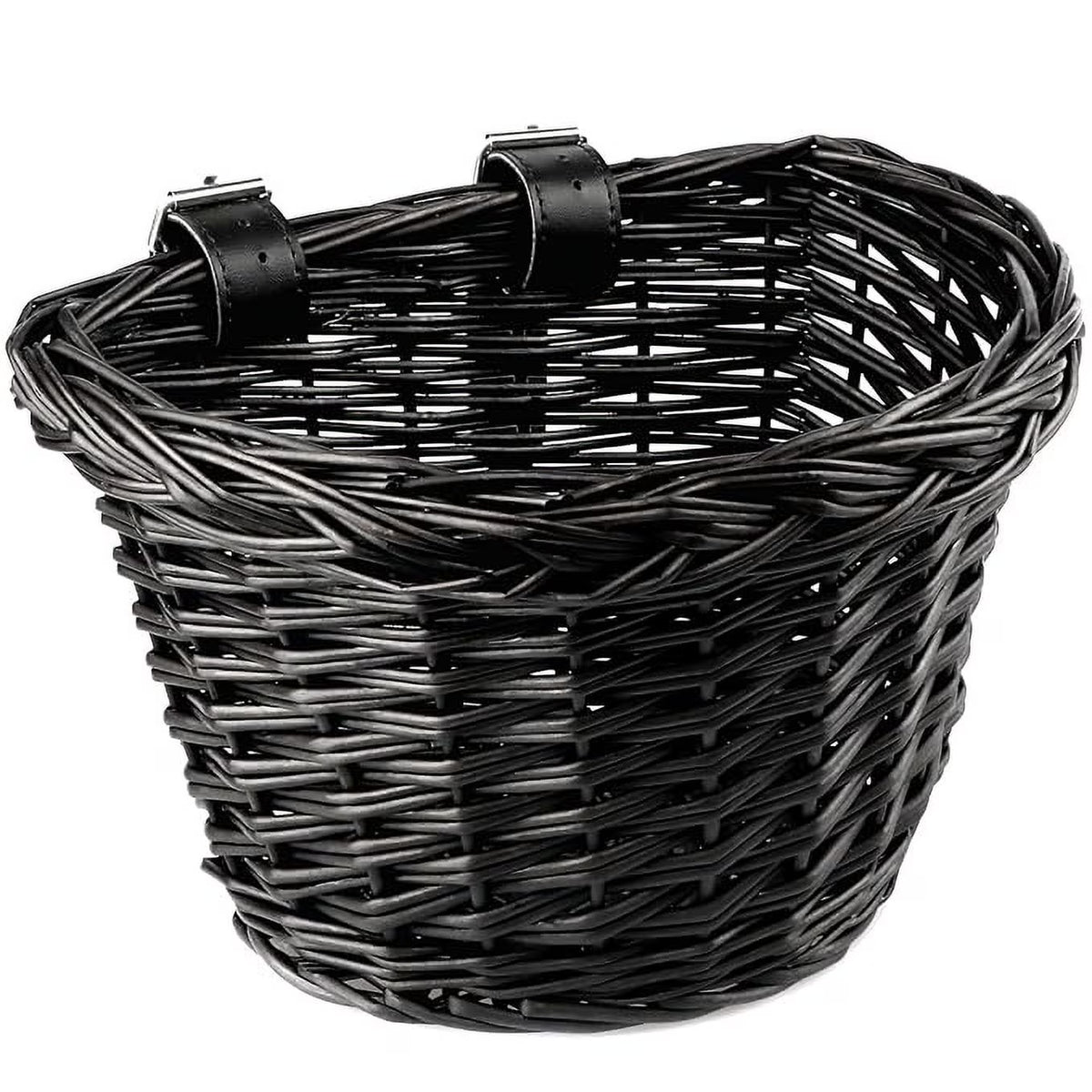 Black Wicker Kids Bike Basket H5803