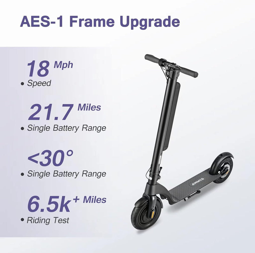 Electric Kick Scooter, 10" Solid Tires, Foldable K3515