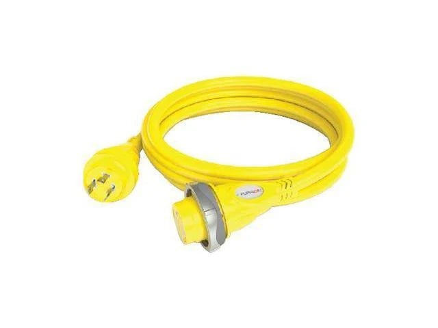 30A 125V Marine Cordset 50ft Yellow G259275