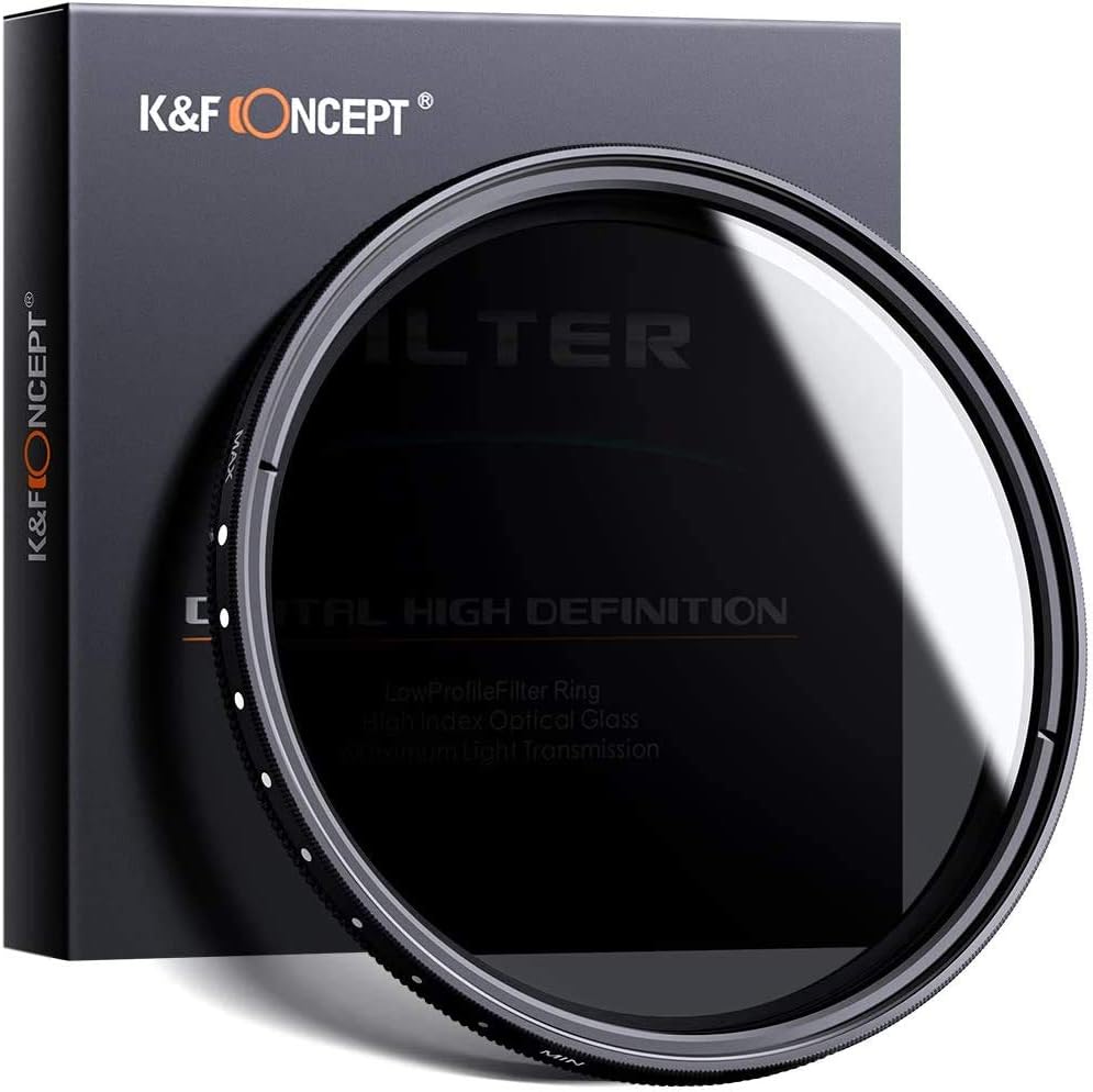 37mm Variable ND Filter ND2 to ND400 Lens Filter Kit with Cleaning Cloth D844