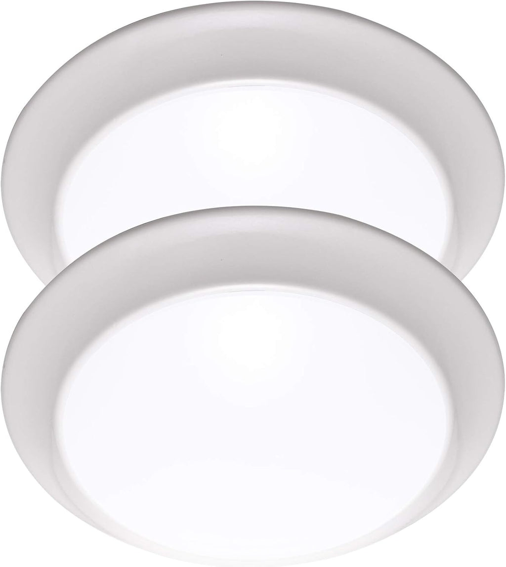 LED Flush Mount Ceiling Light, 11 Inch Dimmable 22.5W 1550 Lumen, Aluminum Housing, 2-Pack J977073