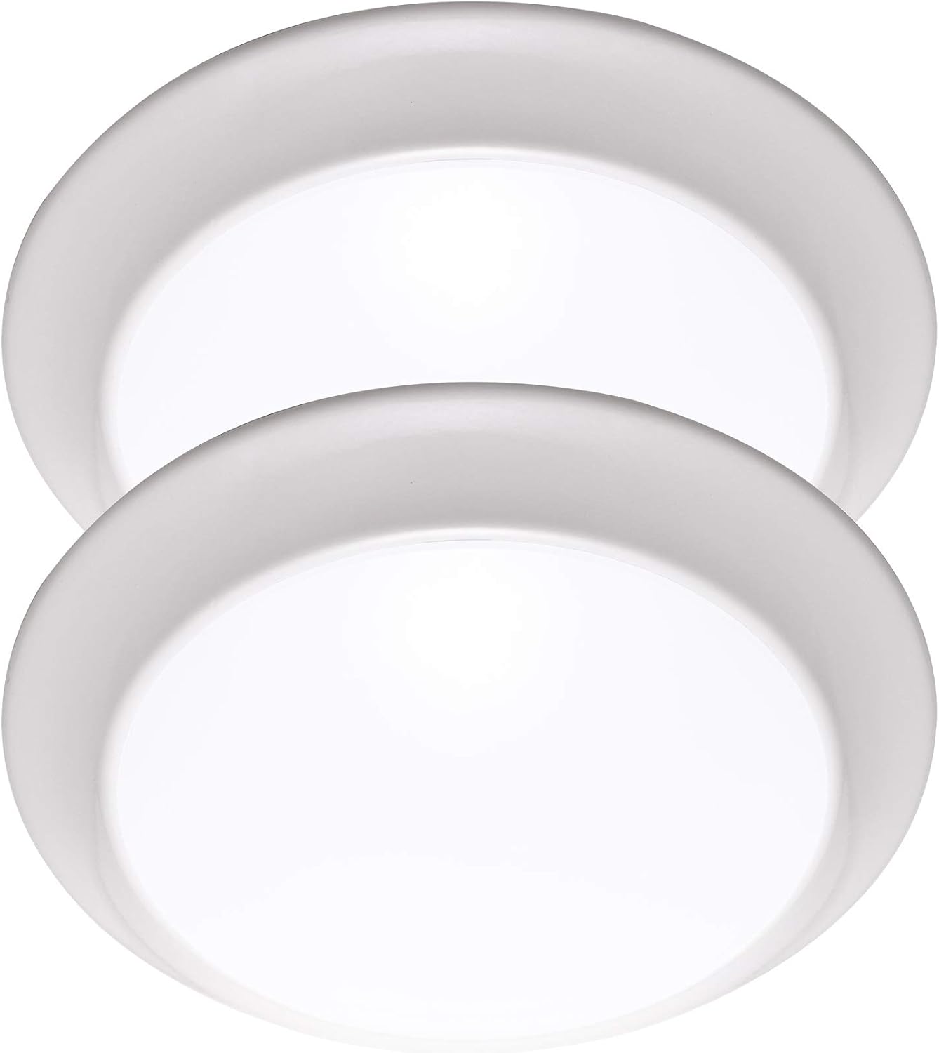 LED Flush Mount Ceiling Light, 11 Inch Dimmable 22.5W 1550 Lumen, Aluminum Housing, 2-Pack J977073