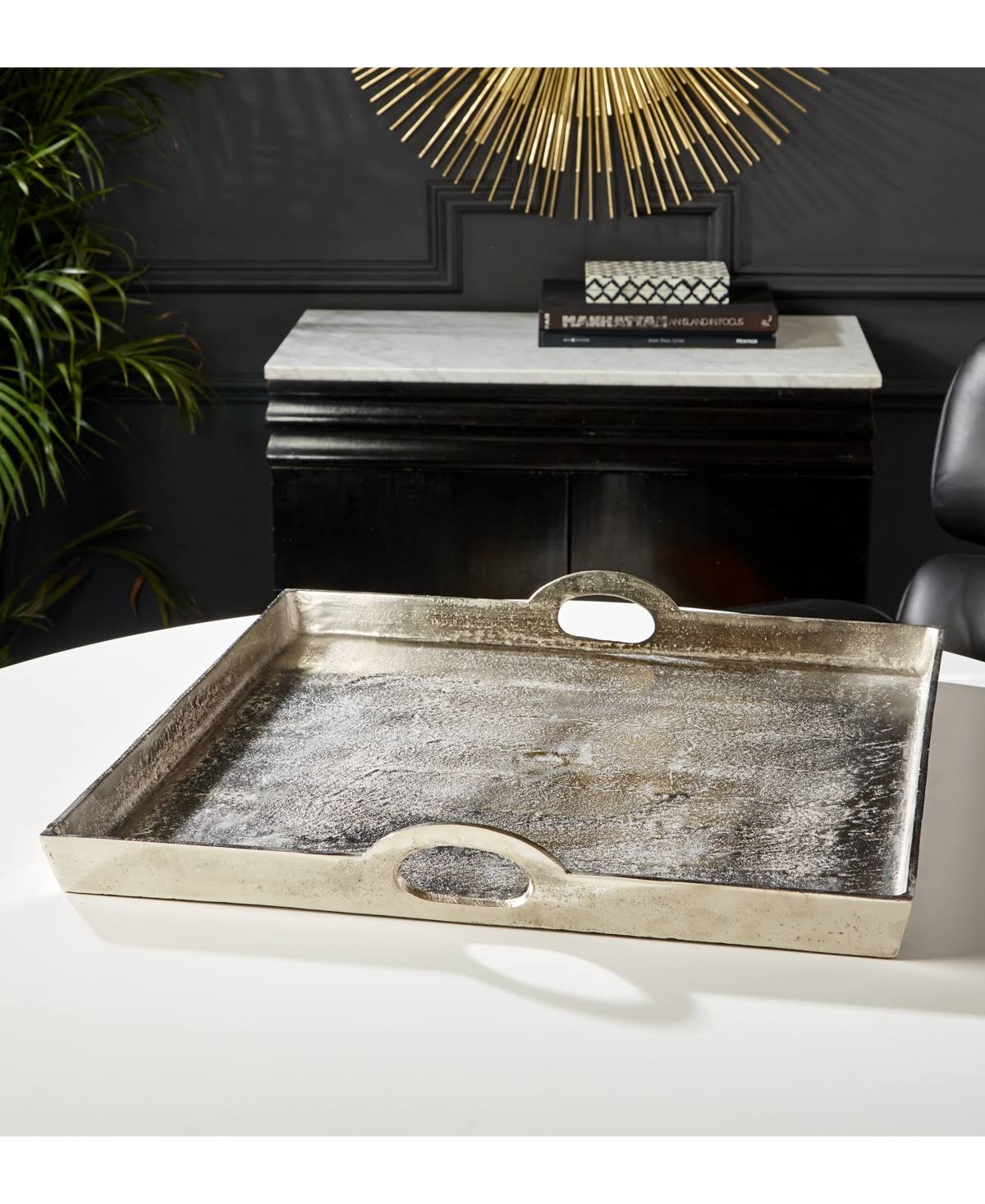 Silver Aluminum Tray C8391