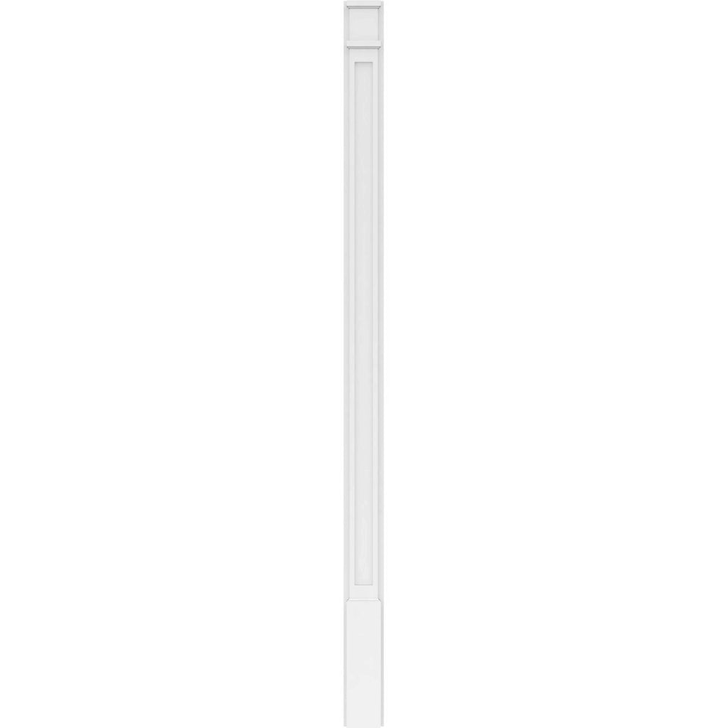 Flat Panel PVC Pilaster with Decorative Capital & Base (Pair) N403
