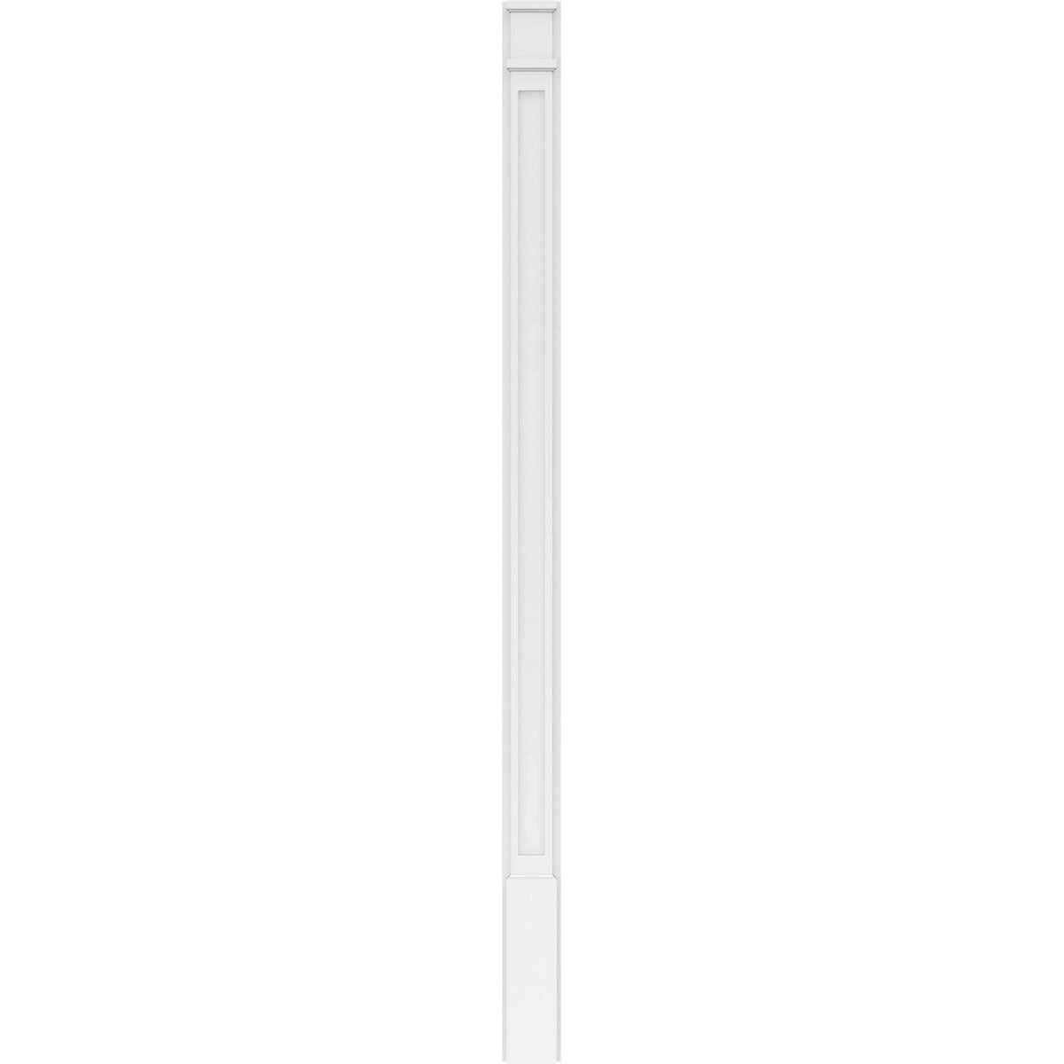 Flat Panel PVC Pilaster with Decorative Capital & Base (Pair) N403