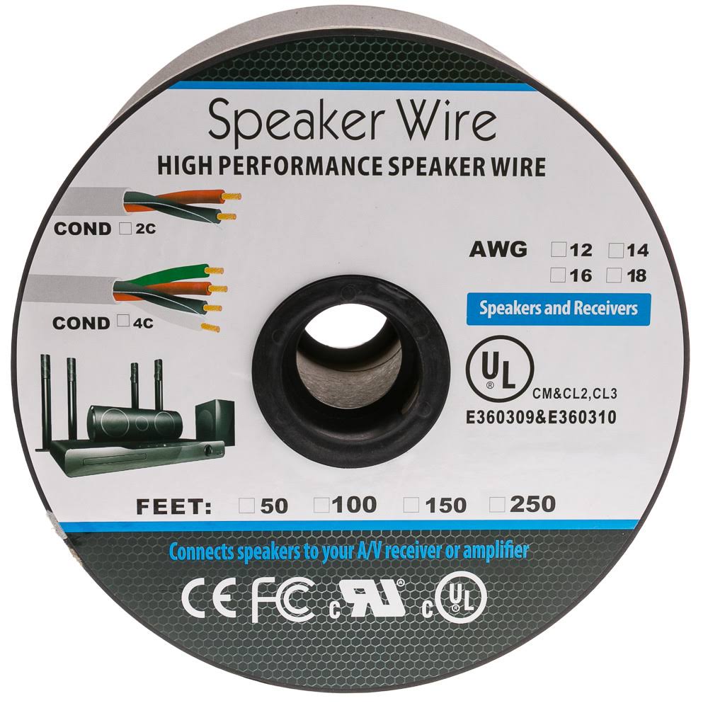 16 AWG 2 Conductor Pure Copper Speaker Cable K879125