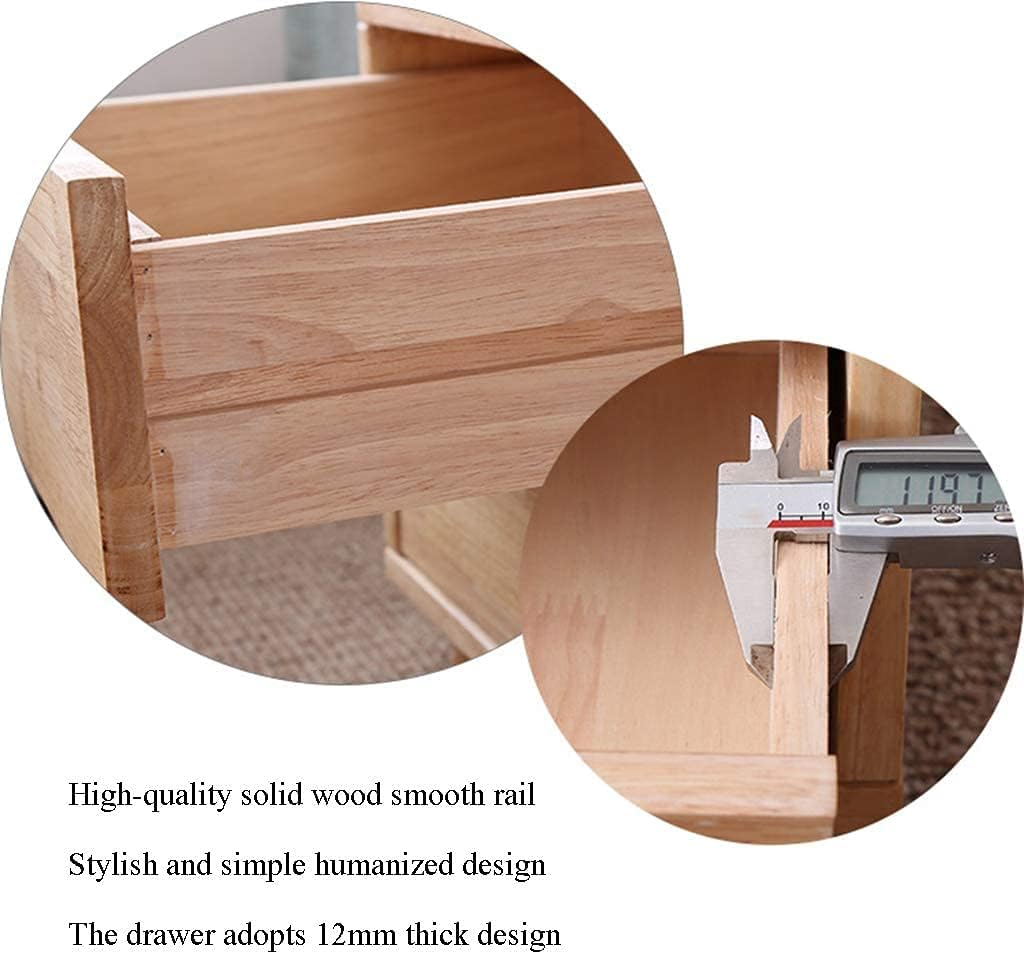 Nordic Solid Wood Storage Bedside Table U768040