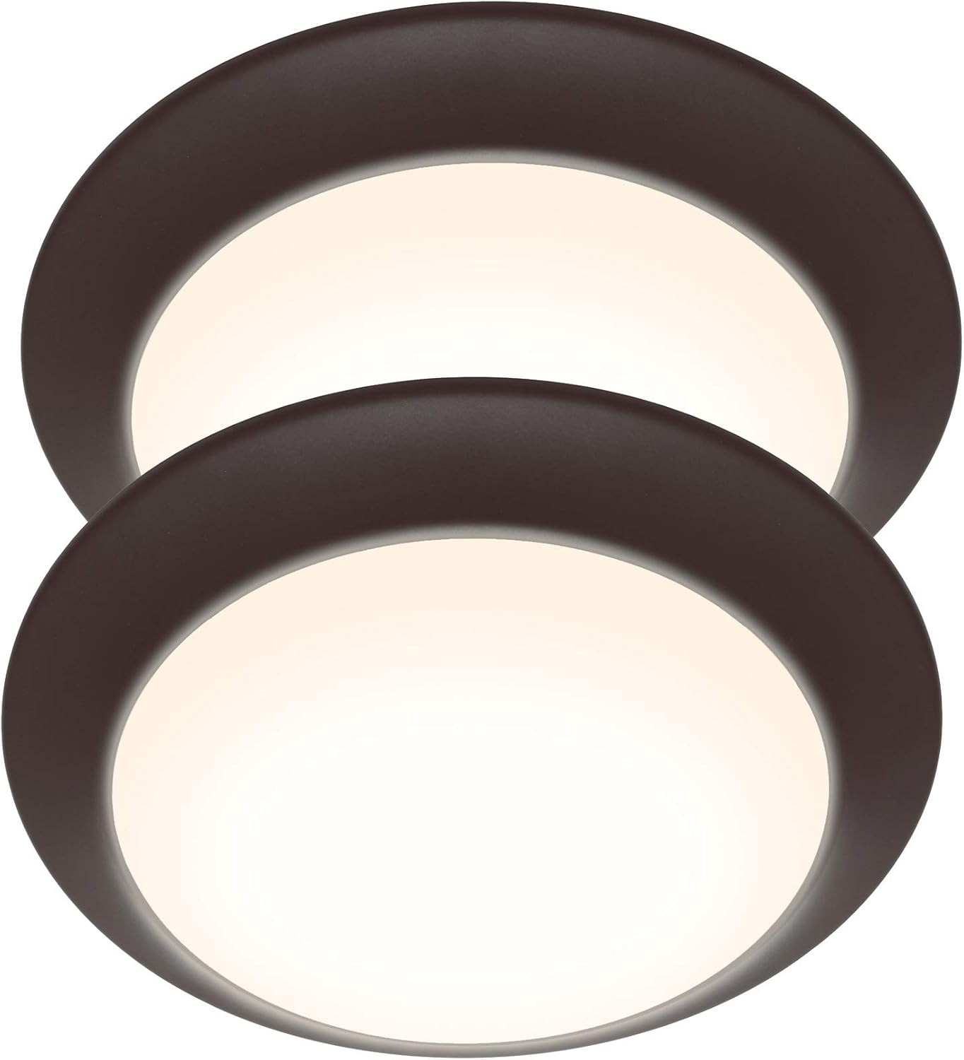 LED Flush Mount Ceiling Light, 11 Inch Dimmable 22.5W 1550 Lumen, Aluminum Housing, 2-Pack J977073