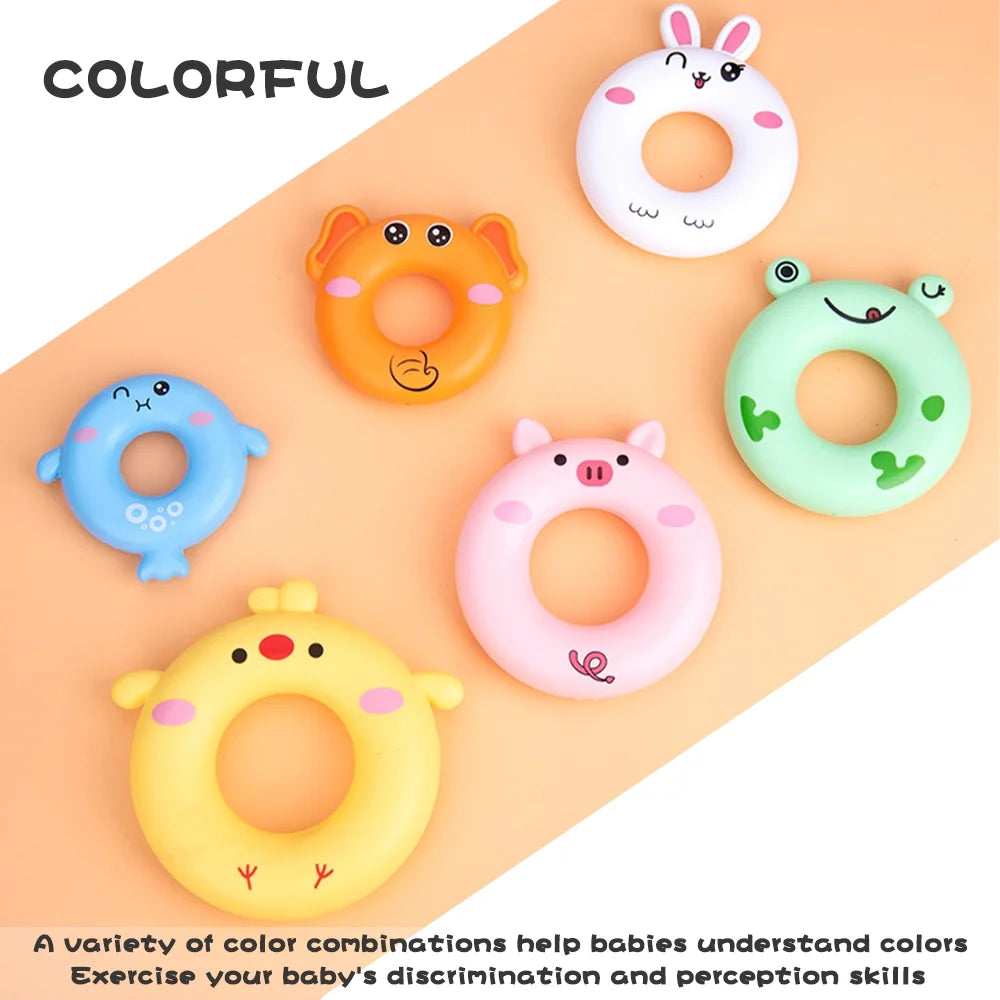 7 Pcs Soft Stacking Rings Toy K903727
