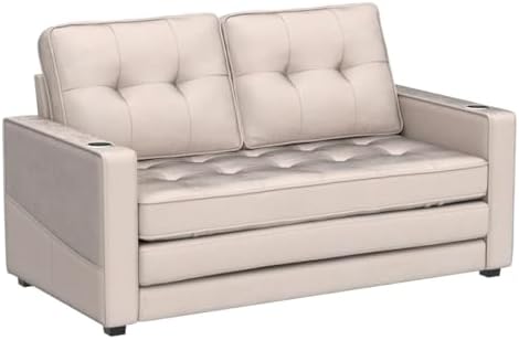 Full Size Futon Sofa Bed with Chenille Upholstery S101