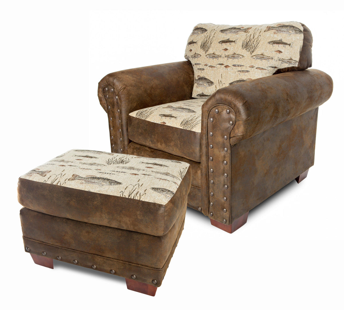 Arm Chair with Ottoman X820920