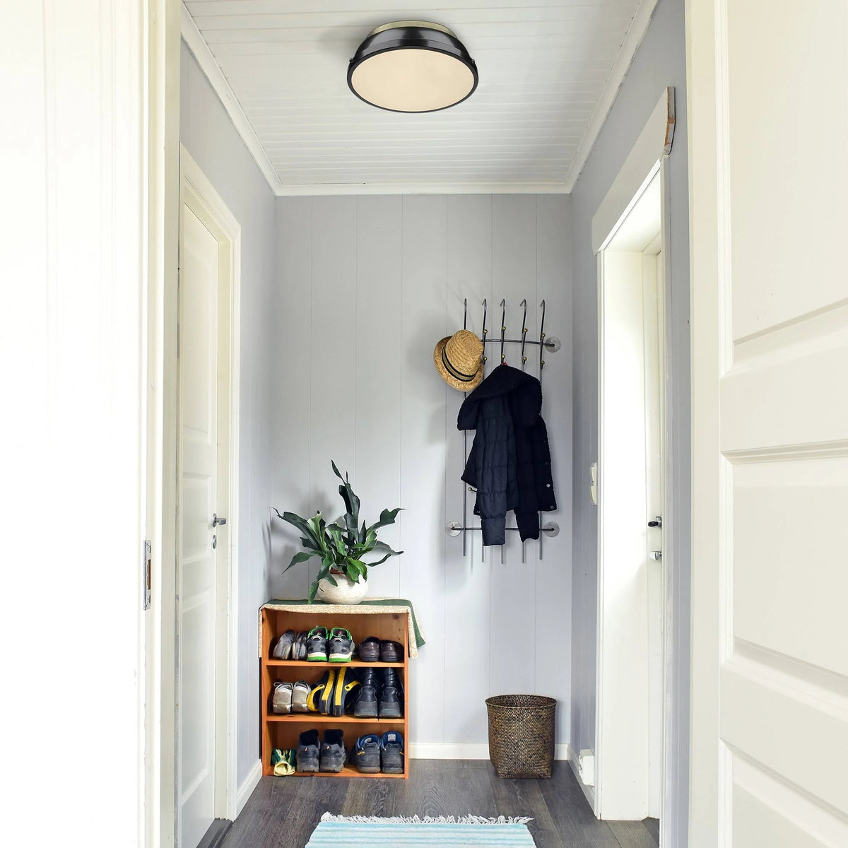 Aged Brass Flush Mount D8973