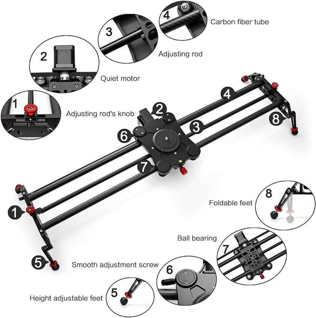 31 80cm Camera Slider Track Dolly Rail System M6380