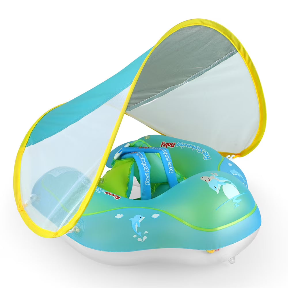 Inflatable Baby Swim Ring with Removable Canopy W51218
