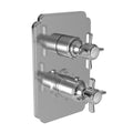 Satin Bronze PVD Square Thermostatic Trim Plate with Handle D2434