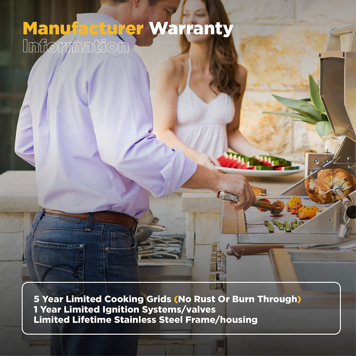 Stainless Steel Built-In Single Side Burner T924926