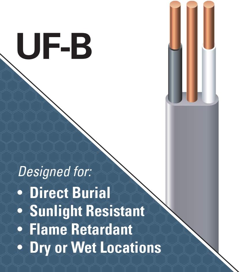 14/2WG UF Wire 50-Foot Pack of 2 A1360