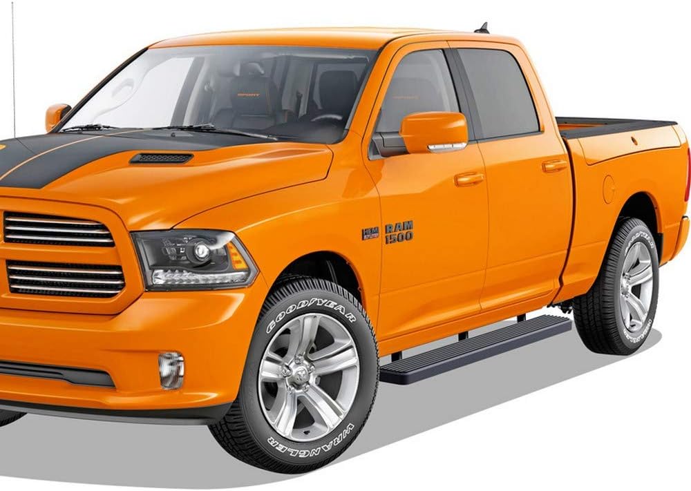 Black 6in Running Boards U8180
