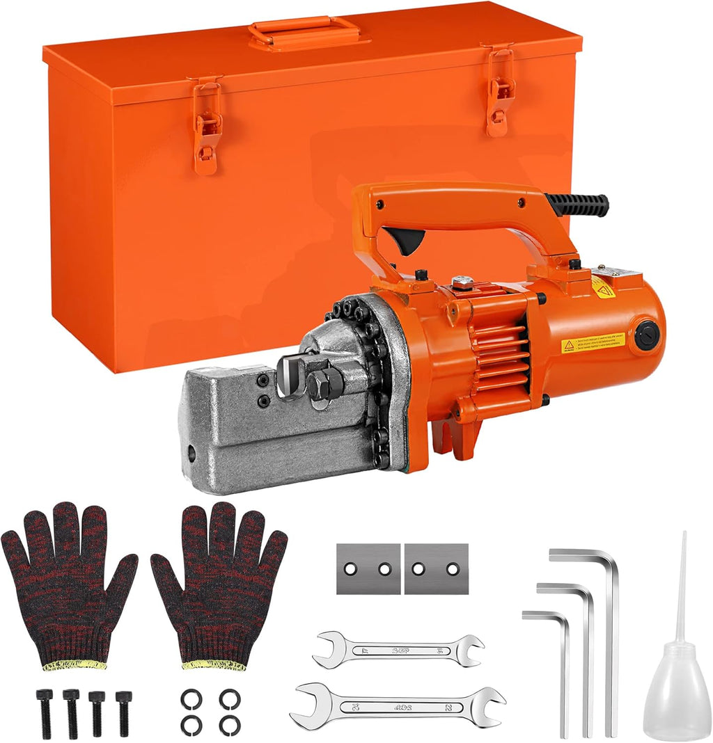 Rebar Cutter, 1250W Electric Hydraulic, Cutting up to 3/4 Inch 4-20mm #6 Rebar, with Replaceable Jaw Blades (AC 110V RC-20) G4812