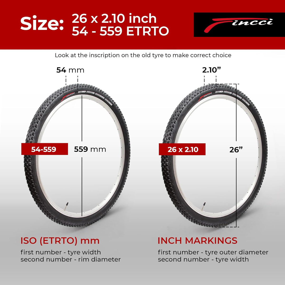 Pair 26 x 2.10 Inch Foldable 60 TPI XC Tires with Nylon Protection R502