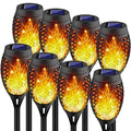 12LED-8Pack Solar Torch Light with Flickering Flame O573110
