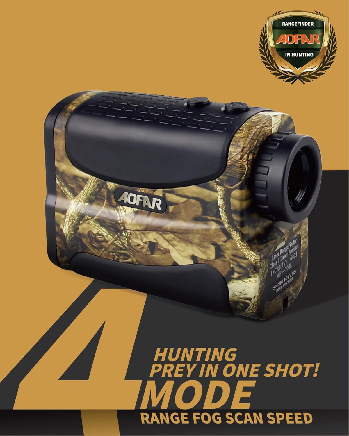 Hunting Range Finder 700 Yards Waterproof Archery Rangefinder with Carrying Case Pack of 2 D46481