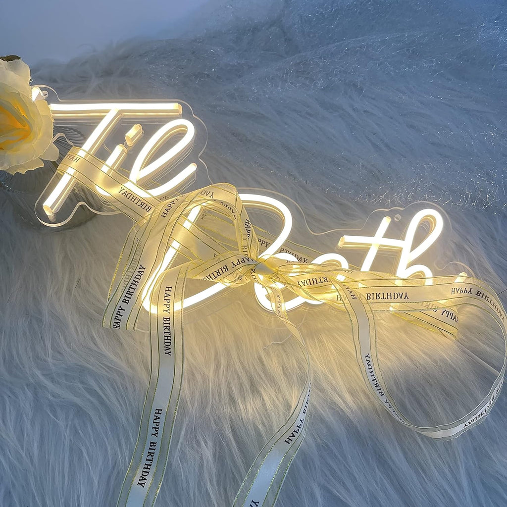 Warm White Neon Sign C6363