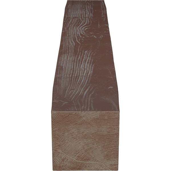 Sandblasted Faux Wood Fireplace Mantel, Aged Pecan V12920