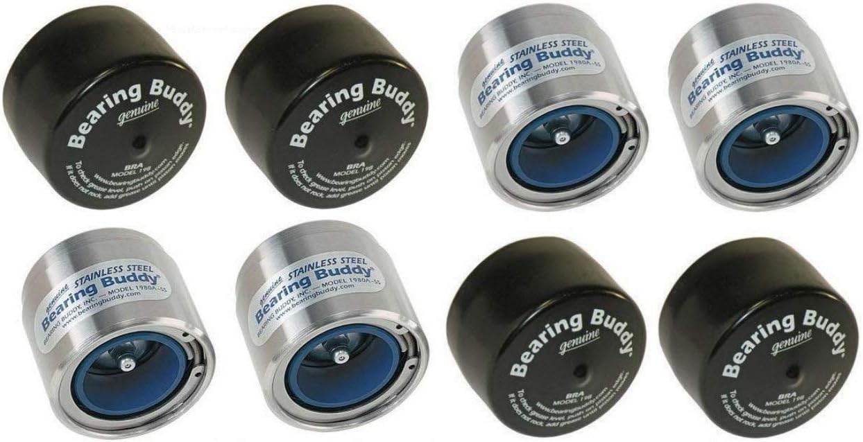 Bearing Buddy 1.980 Stainless Steel Wheel Center Caps (2 Pairs) L3272