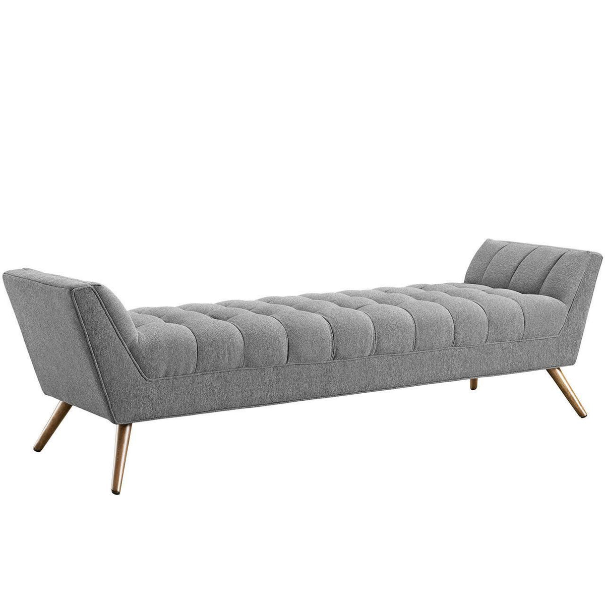 Grey Fabric Bench X9323
