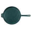 Hunter Green White Speckle 10x22 Sand Cast Aluminum Pizza Tray with Handle Z781