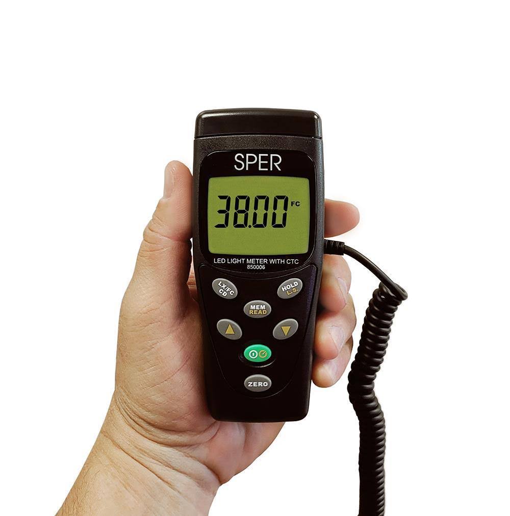 LED Light Meter with Color Temperature Compensation I302948