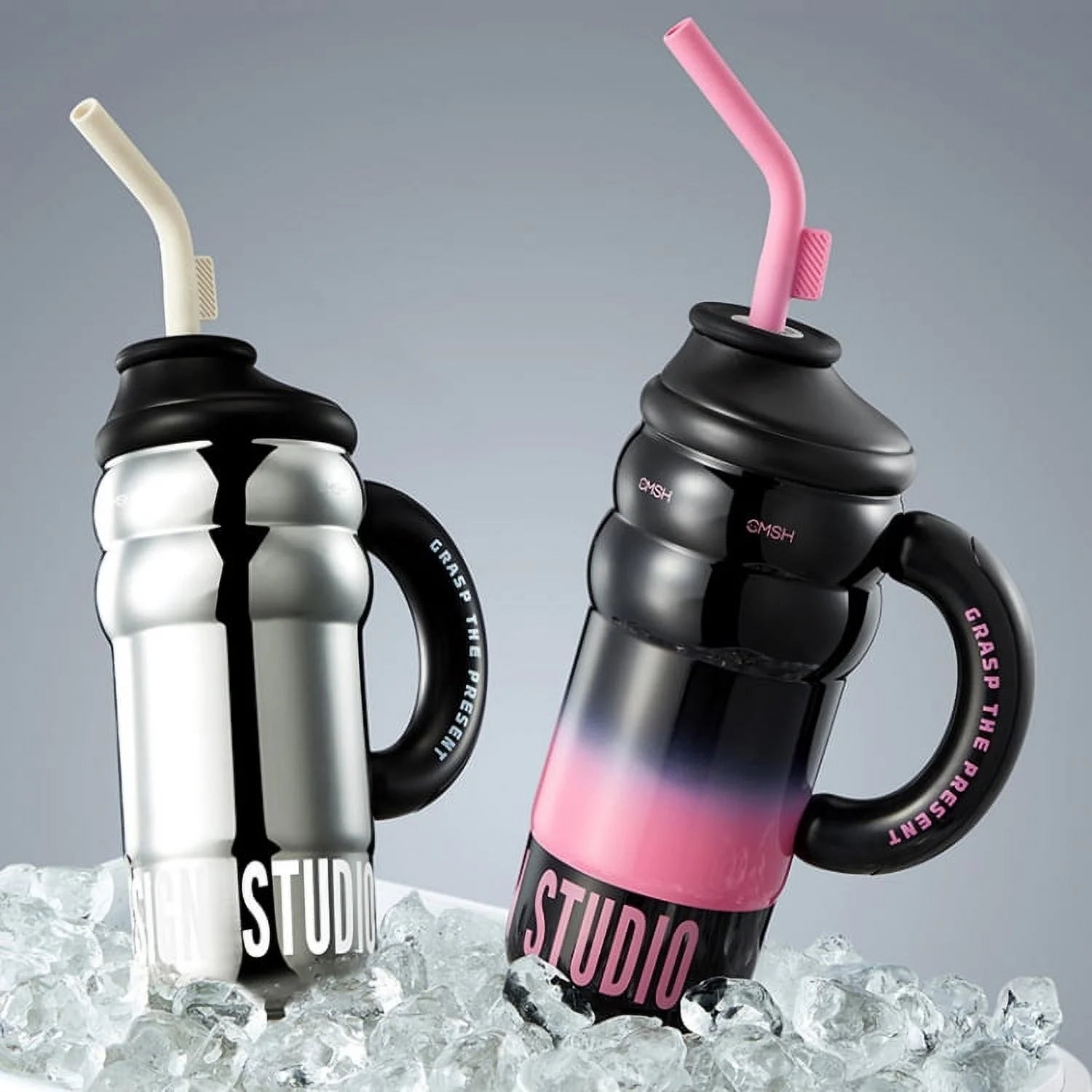 40 oz Stainless Steel Tumbler with Handle L34408