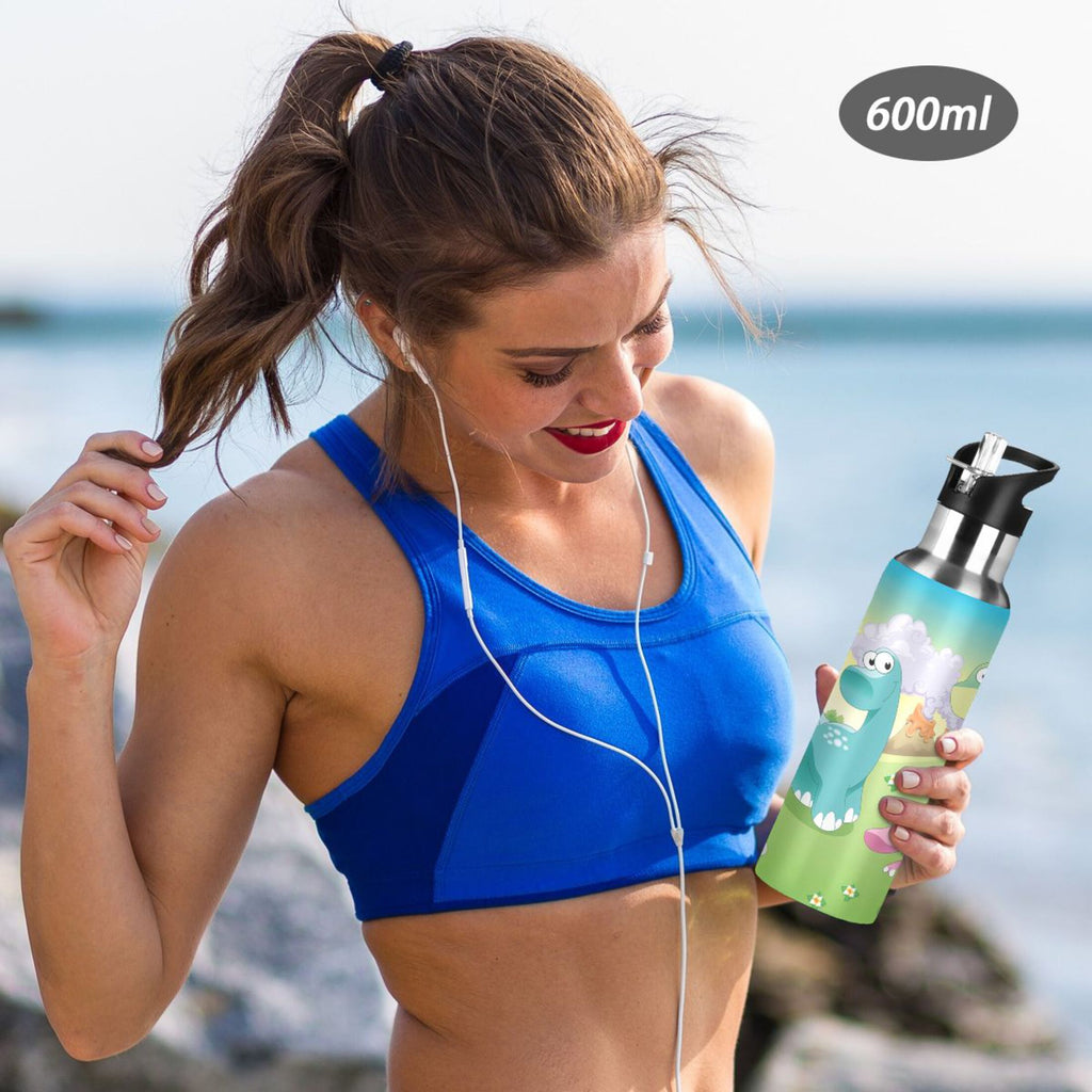 Stainless Steel Vacuum Insulated Water Bottle with Straw Lid 20 OZ P4913