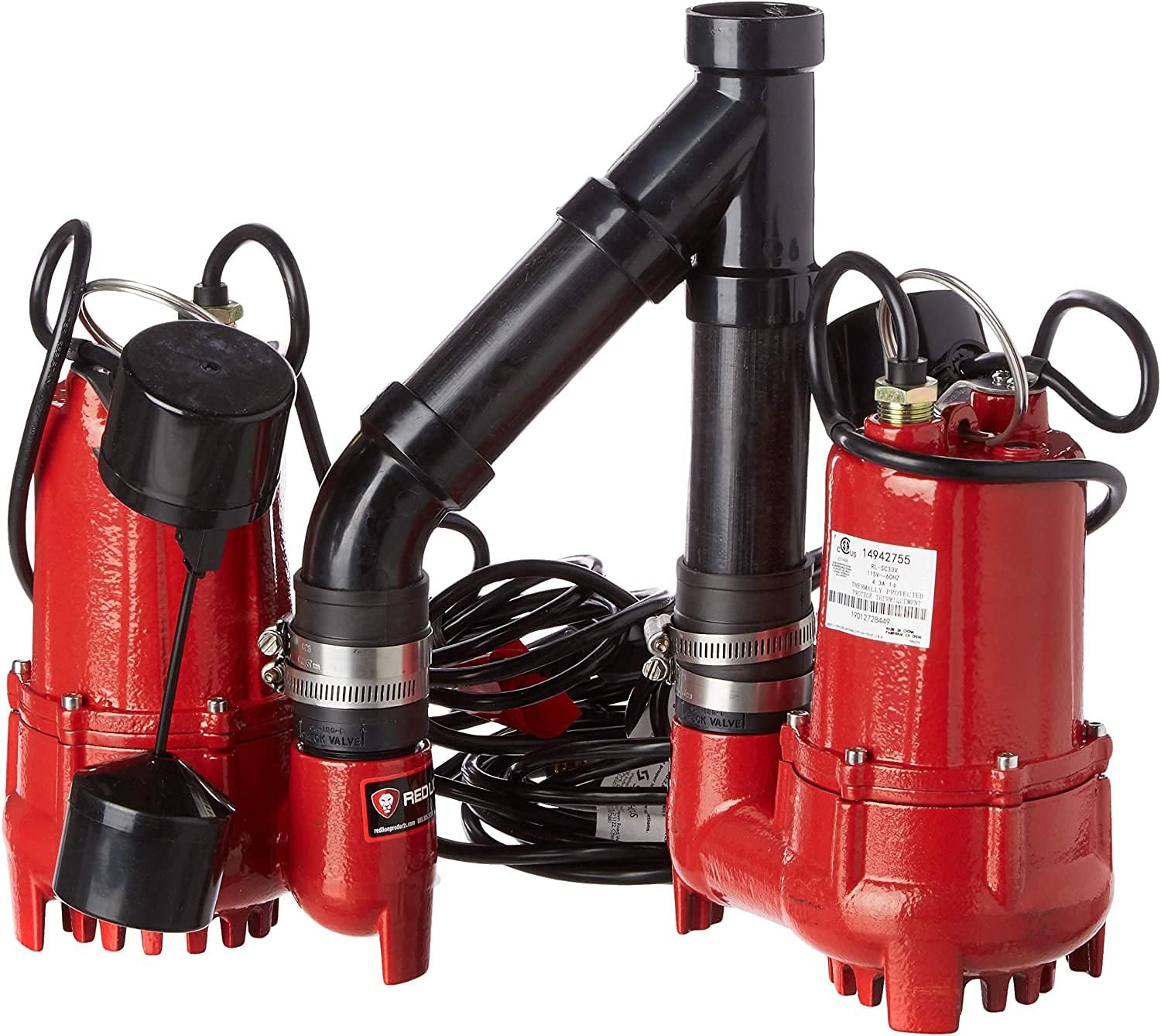 1/3 HP Dual Automatic Cast Iron Sump Pump System H8537