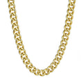 18KT Gold Plated Groumette Chain Toggle Necklace D2757