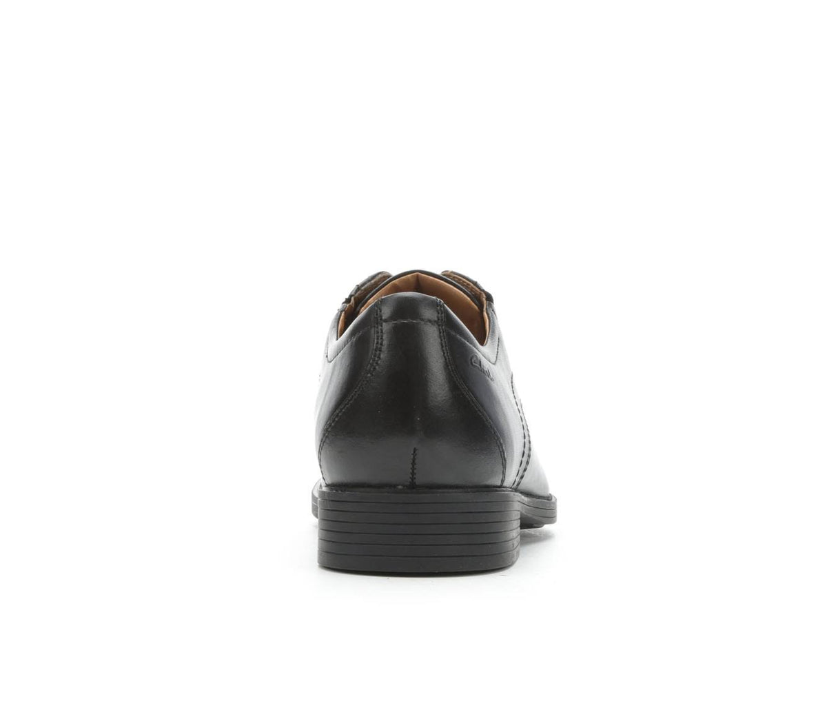 Clarks Mens Whiddon Cap Black Leather Size 14 O4192