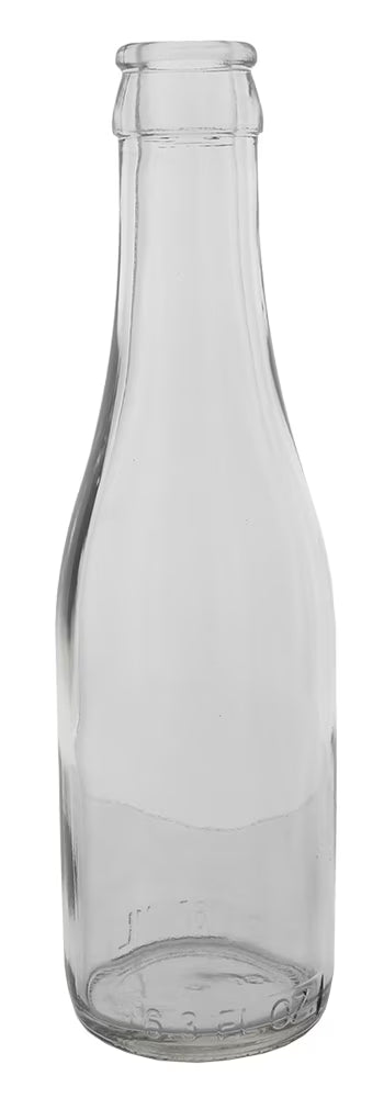 24 Clear Champagne Bottles Q264