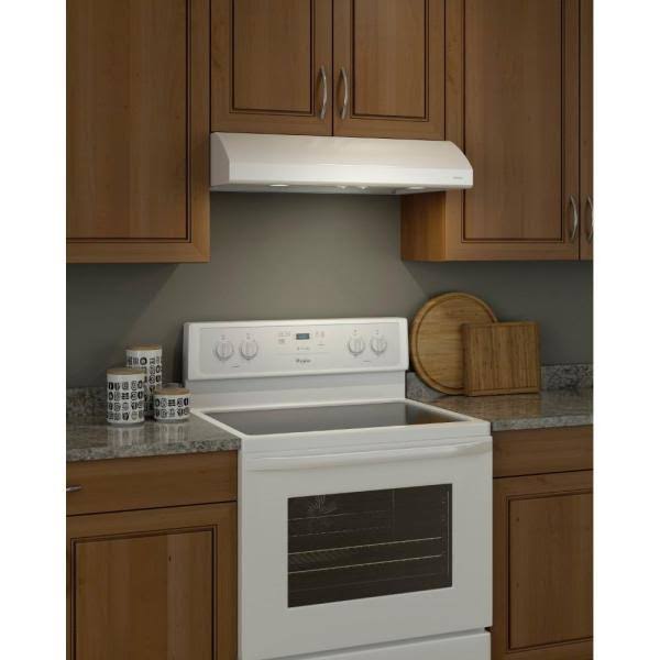 White Under Cabinet Range Hood O584422