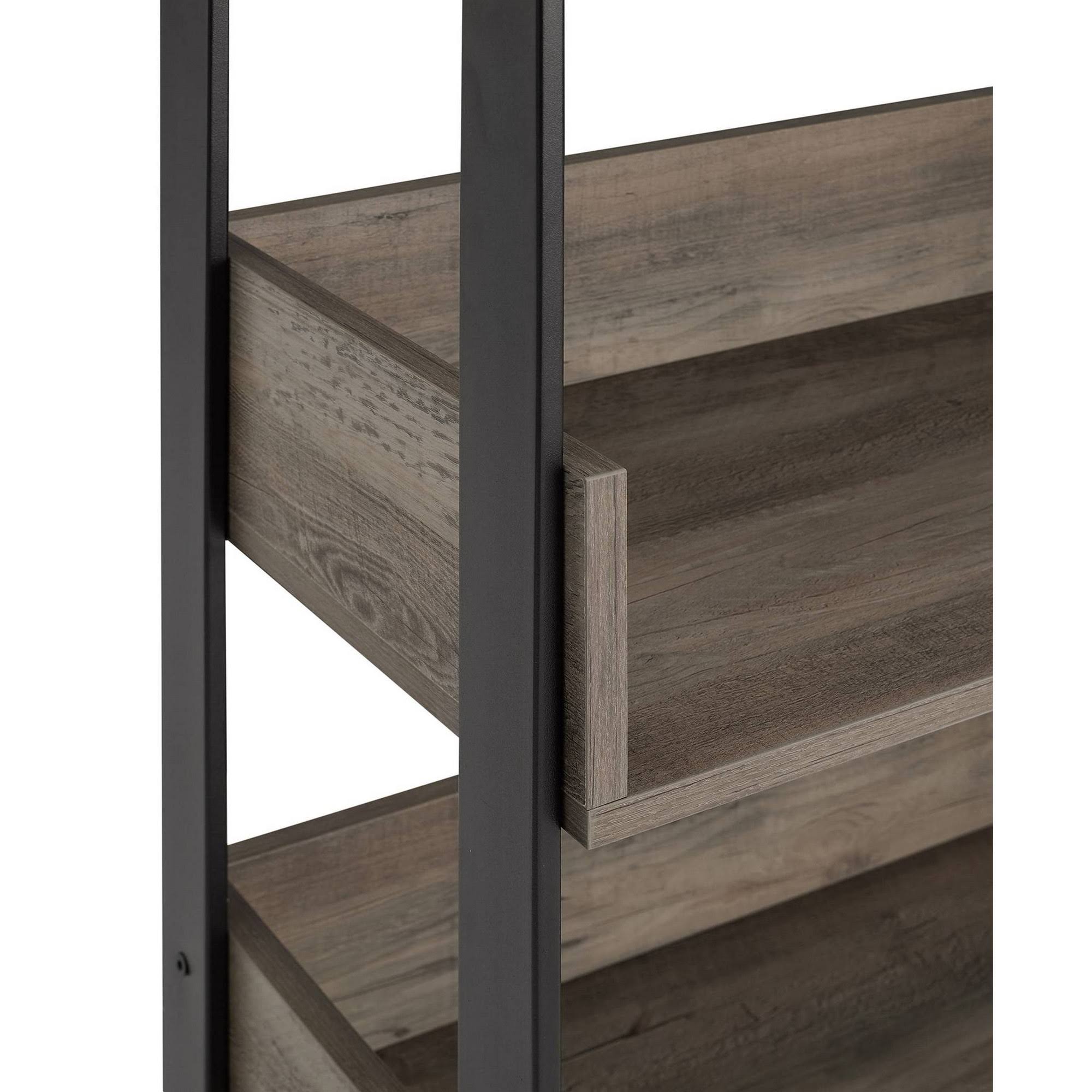 Gray Wash Box Shelf Bookcase V5293