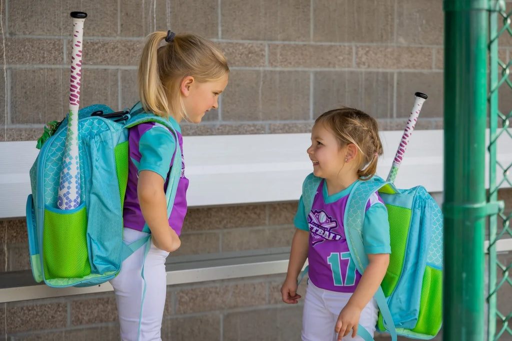 Aqua Purple Pink Fast-Pitch Bat 27 inch O31626