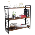 3 Tier Industrial Bookshelf, Walnut L691436
