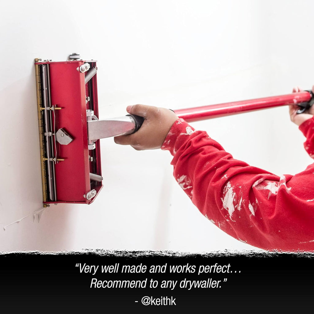 30" to 42" Anodized Aluminum Drywall Flat Box Extension Handle X65092