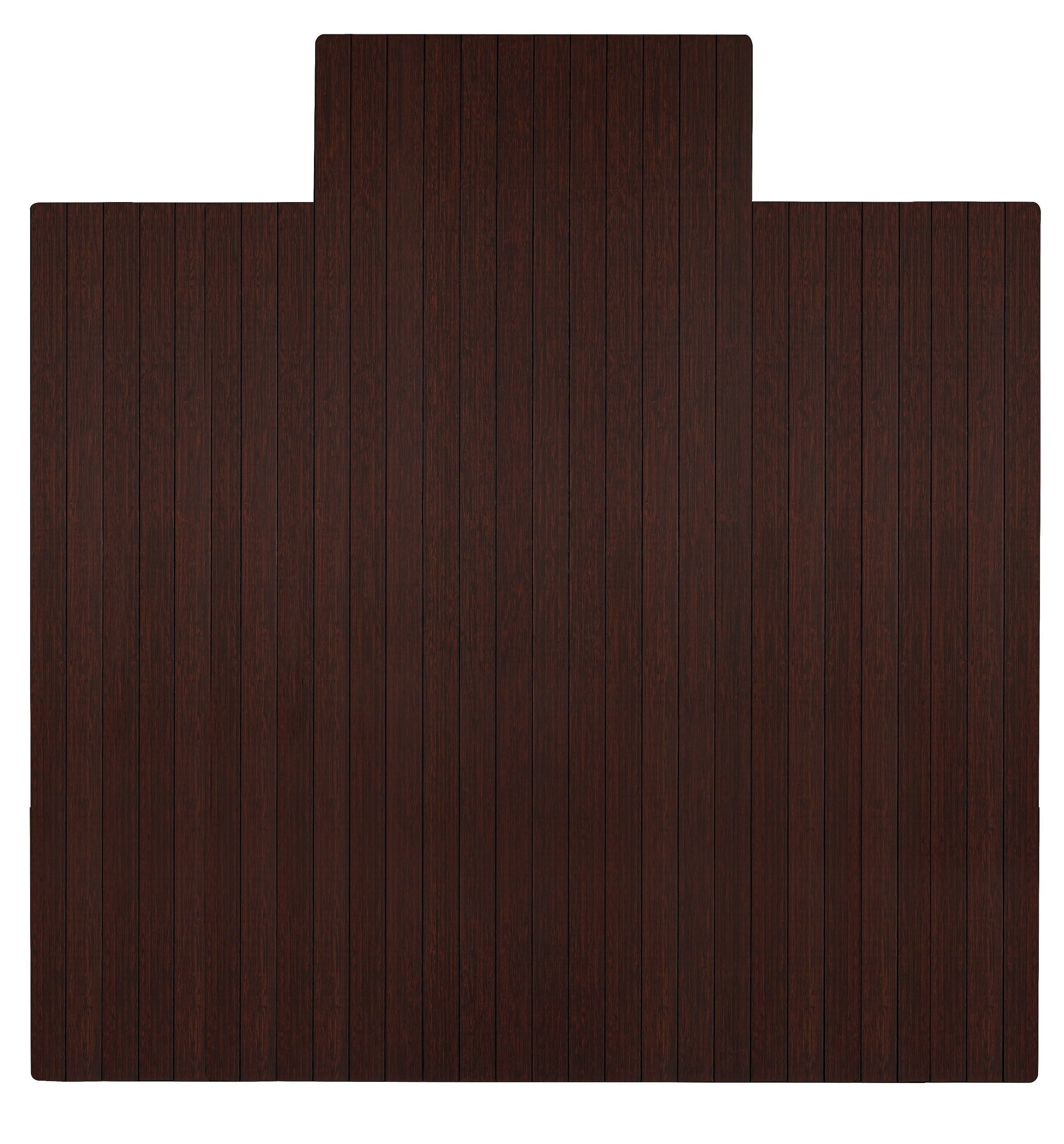 Bamboo Roll-Up Chairmat, 55x22 x 57x22 / Dark Cherry Q27262